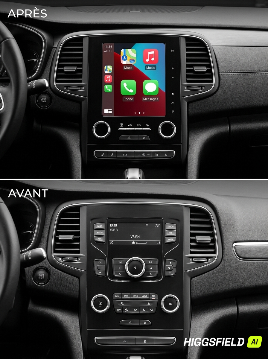 Ecran Apple CarPlay Android Auto Renault Koleos Megane 4 Talisman (2017-2019)