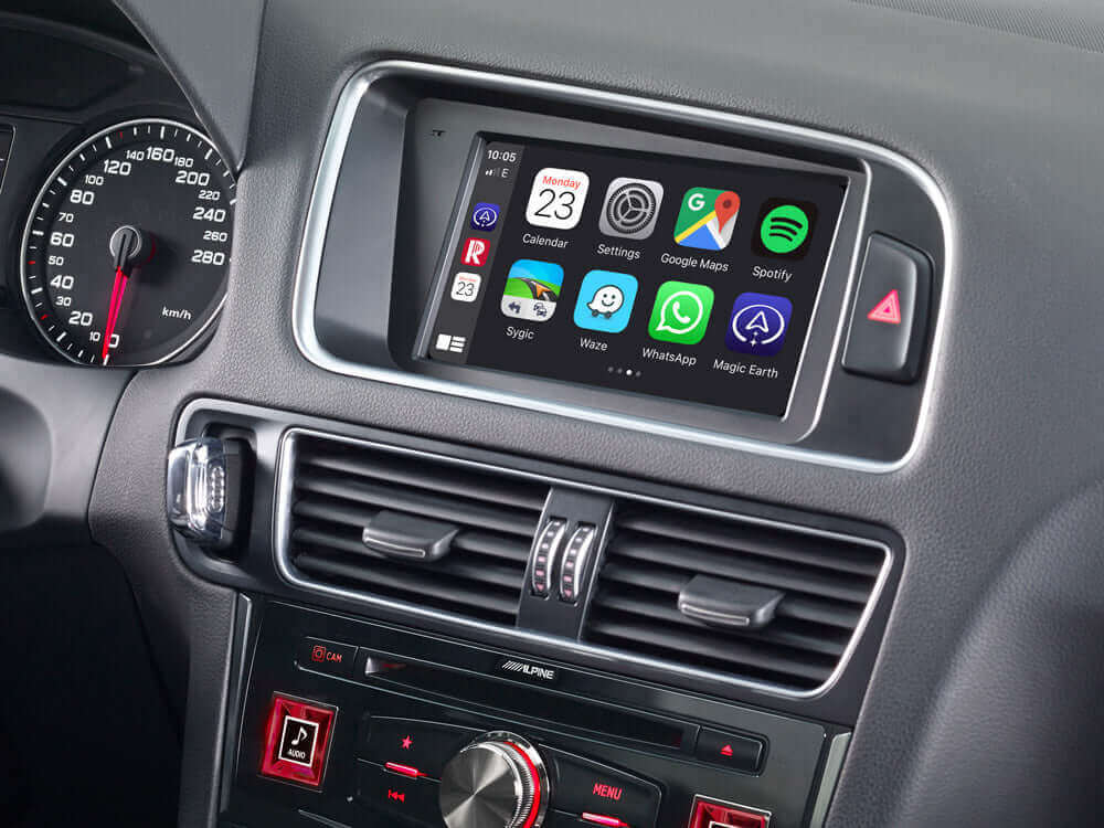 Ecran Apple CarPlay Android Auto Audi Q5 (2005-2017)