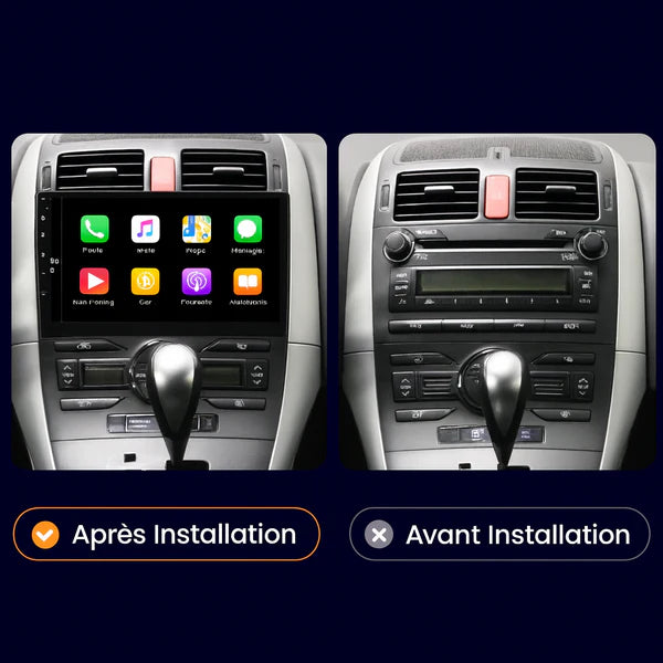 Ecran Apple CarPlay Android Auto Toyota Auris (2006-2012)