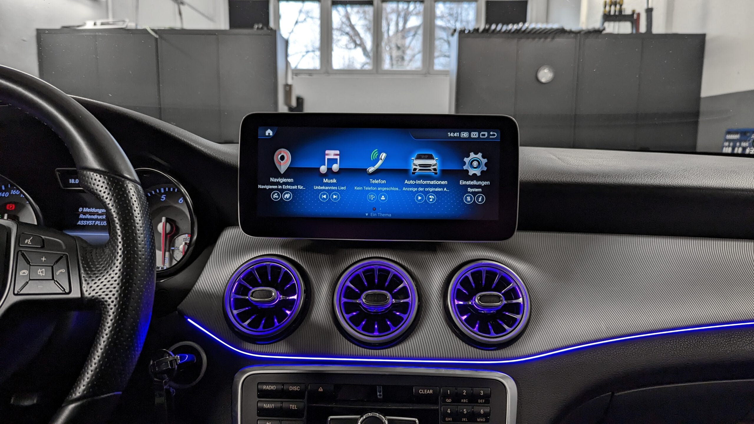 Ecran Apple CarPlay Android Auto Mercedes Classe A B CLA GLA (2013-2015)